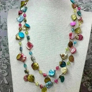 Vintage Multi Colored Shell Necklace